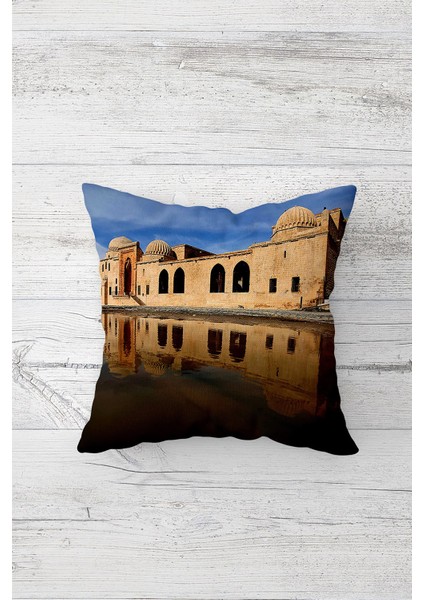 Mardin Kısımiye Desenli Çift Tarafı Baskı Gizli Fermuarlı Yastık Kılıfı Kırlent Koltuk Yastık Kılıfı