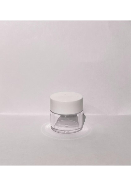 30ml Şeffaf Akrilik Krem Kutusu, Beyaz Kapak, Kozmetik Kutu, Plastik Kutu, 50 Adet