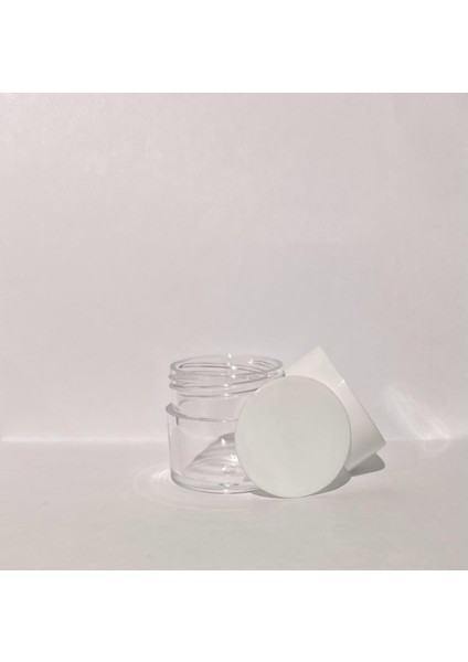 30ml Şeffaf Akrilik Krem Kutusu, Beyaz Kapak, Kozmetik Kutu, Plastik Kutu, 50 Adet modelleri