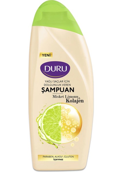 Misket Limonu&Kolajen Yağlı Saçlar Için Şampuan 6x500 Ml