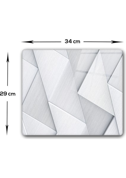 Gümüş Desen | Cam Kesme Tahtası - Cam Kesme Tablası | 29cm x 34cm
