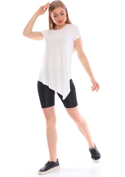 Çapraz Kesim Viskon Kumaş Casual Tunik fırsatları