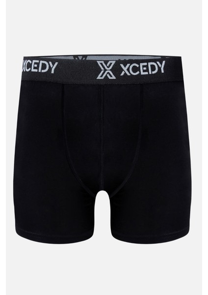 Cedy Erkek Siyah Boxer 6'lı Paket Pamuklu Likralı C4000 indirimleri