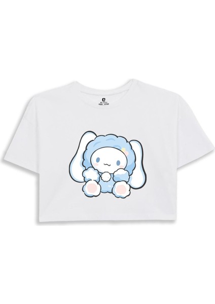 Cinnamoroll Baskılı Crop Tshirt