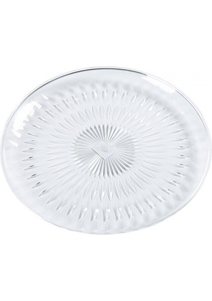 Akrilik Meyve Tepsisi Pürüzsüz Parti Aperatifler Tabağı Düğün Oturma Odası Masaüstü Için 25 cm (Yurt Dışından)