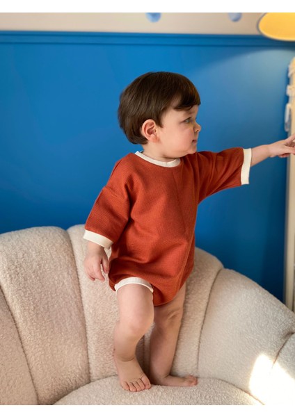 Waffle Bebek & Çocuk Oversize Tulum Unısex modelleri