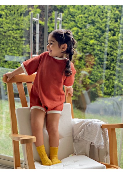 Waffle Bebek & Çocuk Oversize Tulum Unısex fırsatları