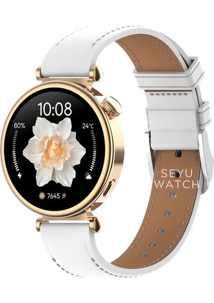 Watch Gt4 Mini Akıllı Saat Tüm Telefonlara Uyumlu Kordon Hediyeli 41MM Rose Gold