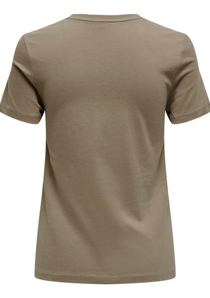 Only Onlbess Life Reg S/S Anımal Top Box Jrs.15189628 Kahve fırsatları