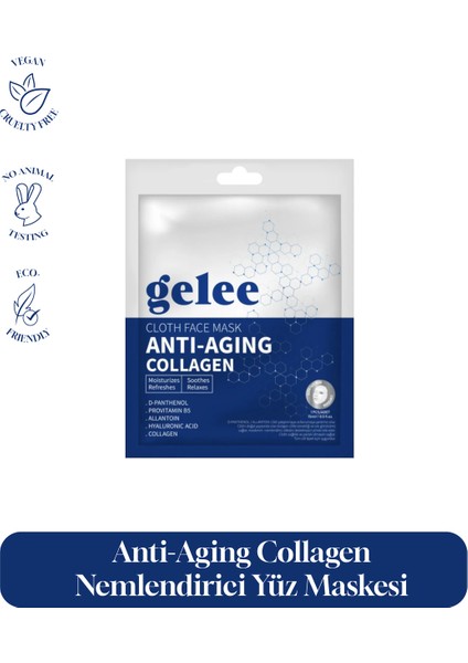 Face Mask Anti-Aging Collagen Nemlendirici Yüz Maskesi