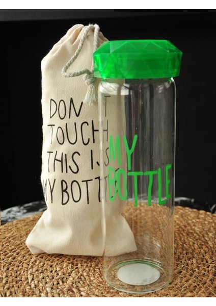 My Bottle Borosilikat Yeşil Kapaklı Matara 550 ml