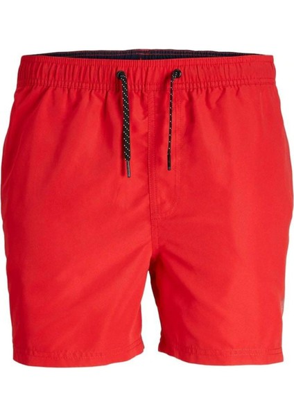 Jack & Jones 12225961 Jpstfıjı Jjswim Solid Ly Sn Yüzme Şortu Kırmızı