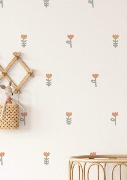 Kır Çiçeği Duvar Çıkartmaları Boho Çocuk Odası Dekorasyon Sticker fiyatları