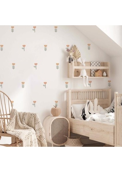 Kır Çiçeği Duvar Çıkartmaları Boho Çocuk Odası Dekorasyon Sticker modelleri