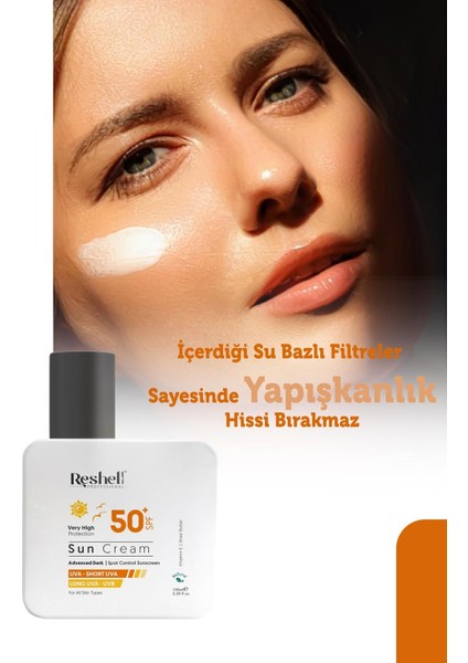 Spf 50 Yüz Güneş Kremi Yüksek Korumalı Uva-Uvb 100 ml