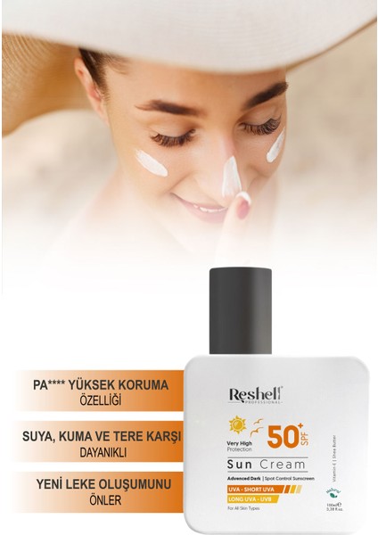 Spf 50 Yüz Güneş Kremi Yüksek Korumalı Uva-Uvb 100 ml