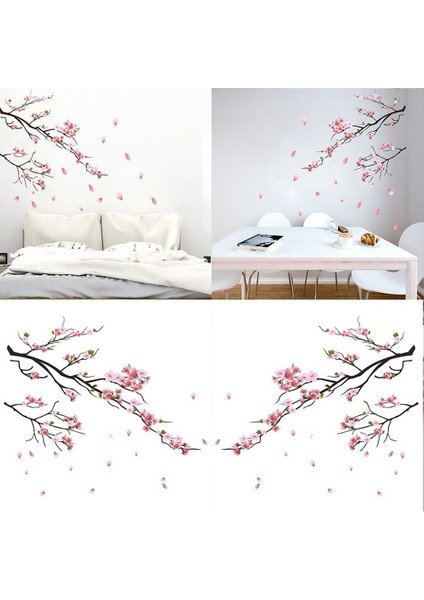 No.9 Stili Suluboya Kiraz Çiçeği Çocuk Duvar Çıkartmaları Kabuğu ve Yapıştır Çıkarılabilir Çocuk Odası Yatak Odası Oturma Odası Dekorasyon (Yurt Dışından) fiyatları