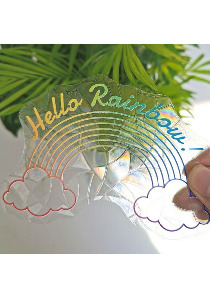 RPS079 Stili Güneş Yakalayıcı Duvar Çıkartmaları Gökkuşağı Etkisi Prizmalar Pencere Ayna Etiket Kuşları Kaydet Anti-Çarpışma Sunshine Tarot Ev Dekorasyon (Yurt Dışından) fırsatları