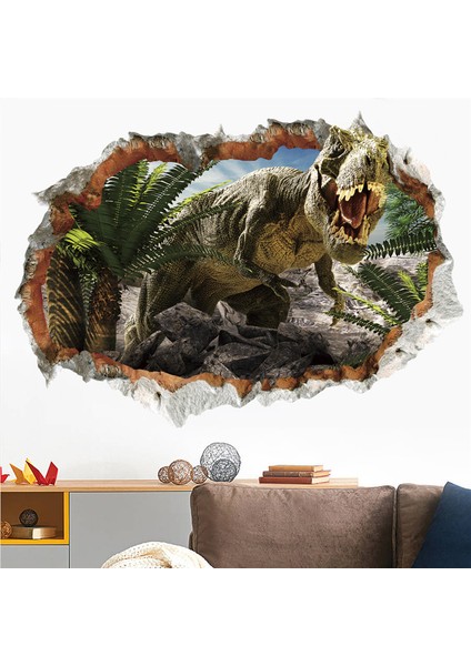 No.11 Tarzı 3D Canlı Dinozor Duvar Çıkartmaları Çocuk Odası Yatak Odası Ev Dekorasyon Hayvan Duvar Sanatı Diy Çıkartması Posteri (Yurt Dışından) modelleri
