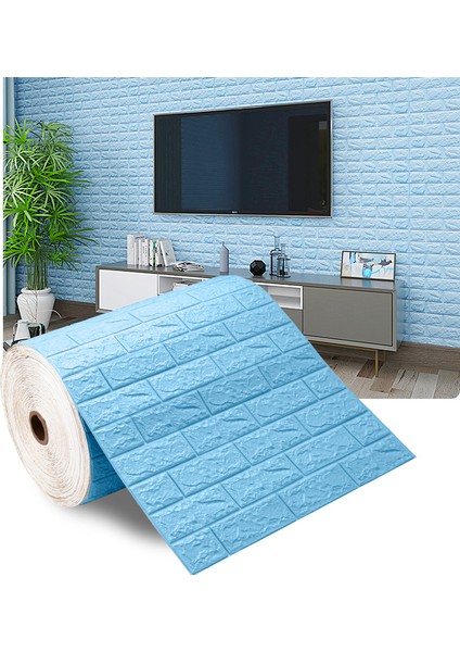 No.26 Tarzı 70X50CM 10 Metre Kendinden Yapışkanlı Duvar Kağıdı Etiket Yumuşak Köpük Tuğla Beyaz Gri Vintage Duvar Oturma Yatak Odası Ev Dekor Kalıp Geçirmez (Yurt Dışından)