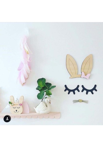 G Tarzı Ahşap Tavşan Kulak Duvar Sticker Iskandinav Tarzı Ev Dekor Dıy Ahşap Odası Ev Kawaii Dekorasyon Ins Duvar Sahne Genç Odası Dekorasyon (Yurt Dışından) modelleri