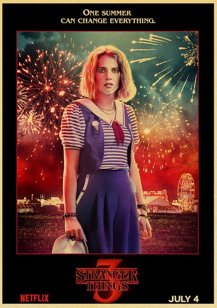 Pembe Tarzı 42X30CM Popüler H Tv Dizisi Vintage Kraft Kağıt Poster Stranger Şeyler Serisi Ana Karakter Etiket Ev Duvar Yaratıcı Dekor Için (Yurt Dışından) fırsatları