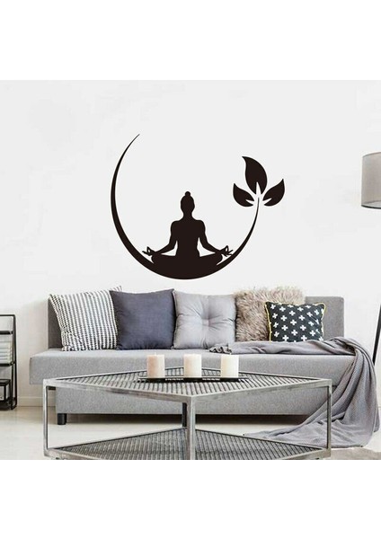 Siyah Stil 57X68CM Yeni Tasarım Ev Art Deco Buda Ay Vinil Duvar Çıkartmaları Çıkarılabilir Etiket Oyma Etiket Renkli Ev Dekorasyon ÇIKARTMASISP-118 (Yurt Dışından) fiyatları