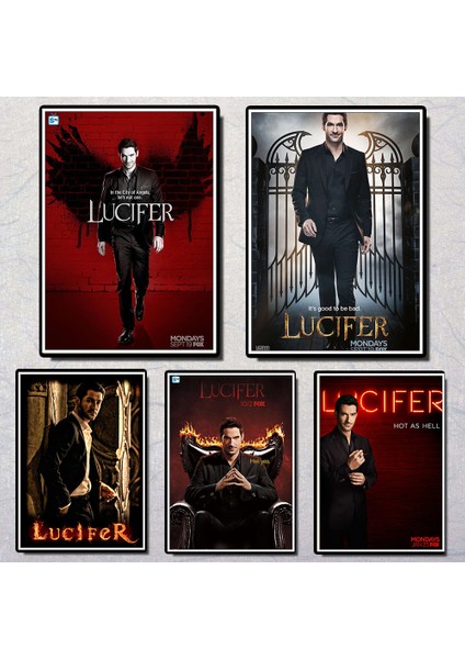 Bordo Tarzı 42X30CM Kaplamalı Poster Lucifer V Serisi Gösterisi Duvar Sticker Beyaz Kağıt Ev Dekor Duvar Posteri Net Görüntü Dekor (Yurt Dışından) modelleri