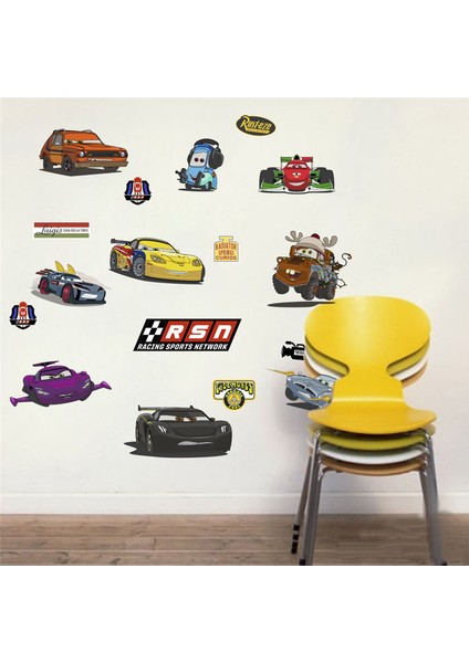 No.11 Tarzı 3D Karikatür Yıldırım Mcqueen Duvar Çıkartmaları Çocuk Odası Için Anaokulu Yatak Odası Oturma Odası Diy Duvar Dekorasyonu (Yurt Dışından)