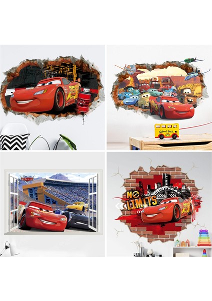 No.11 Tarzı 3D Karikatür Yıldırım Mcqueen Duvar Çıkartmaları Çocuk Odası Için Anaokulu Yatak Odası Oturma Odası Diy Duvar Dekorasyonu (Yurt Dışından) fırsatları