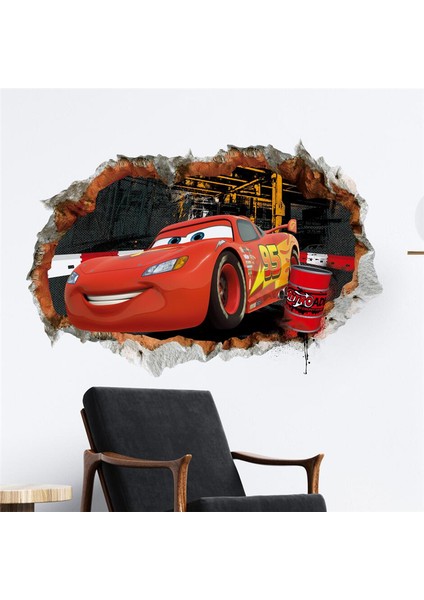 No.11 Tarzı 3D Karikatür Yıldırım Mcqueen Duvar Çıkartmaları Çocuk Odası Için Anaokulu Yatak Odası Oturma Odası Diy Duvar Dekorasyonu (Yurt Dışından) indirimleri
