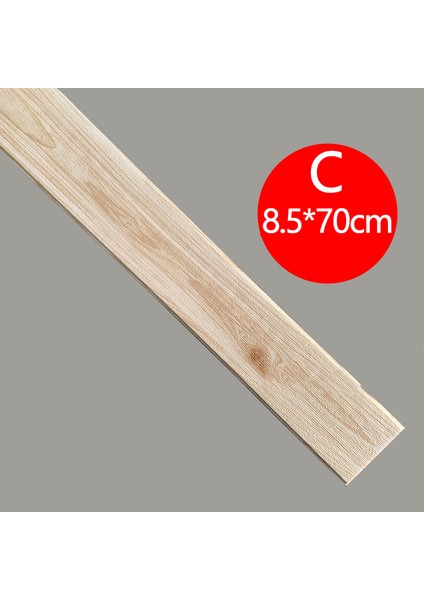 C Tarzı 1 Adet Duvar Çıkartmaları Pvc Kendinden Yapışkanlı 3D Ahşap Tahıl Yaratıcı Anti-Çarpışma Köpük Duvar Süpürgelik Zemin Köşe (Yurt Dışından)