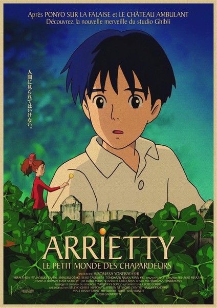 No.5 Tarzı 30X21CM Arrietty Claartoon Film Kraft Kağıt Afiş Cafe Bar Dekoratif Boyama (Yurt Dışından) indirimleri