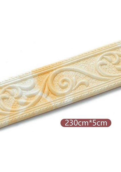 Sarı Tarzı 115CM 3D Duvar Trim Hattı Süpürgelik Sınır Kendinden Yapışkanlı Su Geçirmez Süpürgelik Duvar Kağıdı Duvar Sticker Oturma Odası Ev Dekorasyonu Için (Yurt Dışından)