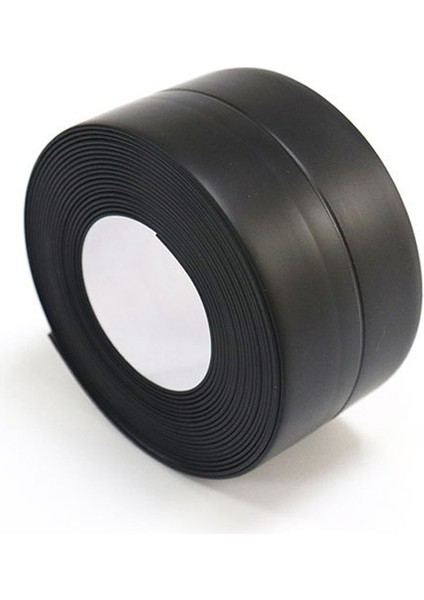 Siyah Stil 200X2.2CM Pvc Su Geçirmez Duvar Etiket Kendinden Yapışkanlı Lavabo Soba Çatlak Şerit Mutfak Banyo Küveti Köşe Sızdırmazlık Bandı Su Geçirmez (Yurt Dışından)