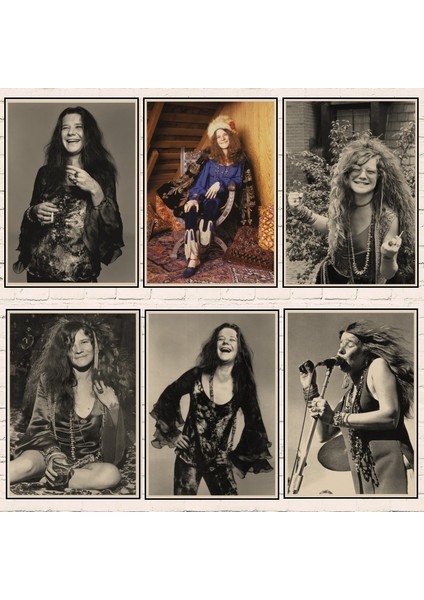 Çikolata Tarzı 30X21CM Janis Joplin Müzik Kraft Kağıt Afiş Siyah Duvar Sanat Posterleri Resimleri Retro Ev Dekor Vintage Resimleri Oturma Odası Dekor Için (Yurt Dışından) modelleri