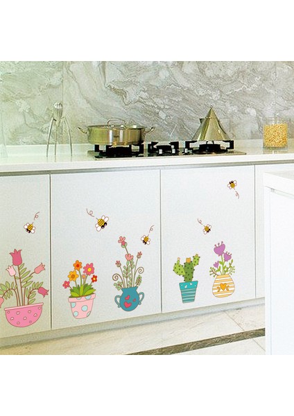 NO.909 Tarzı 3D Canlı Çiçek Kelebek Duvar Çıkartmaları Oturma Odası Yatak Odası Duvar Çıkartmaları Duvar Sanatları Ev Yatak Odası Dekoru (Yurt Dışından) indirimleri