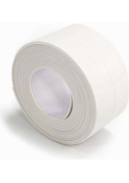 Beyaz Stil 320X2,2 cm Pvc Su Geçirmez Duvar Etiket Kendinden Yapışkanlı Lavabo Soba Çatlak Şerit Mutfak Banyo Küveti Köşe Sızdırmazlık Bandı Su Geçirmez (Yurt Dışından)