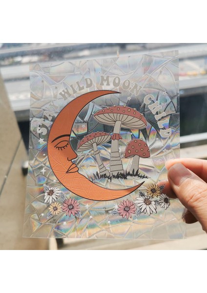 RPS077 Stili 3D Gökkuşağı Güneş Yakalayıcı Duvar Çıkartmaları Işık Yakalayıcı Pvc Cam Filmi Kendinden Yapışkanlı Çıkartma Motosiklet Etiket Pvc Film Ev Dekor (Yurt Dışından) fırsatları