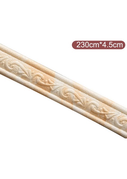 A4-Sarı Tarzı 115CM 3D Duvar Trim Hattı Süpürgelik Sınır Kendinden Yapışkanlı Su Geçirmez Süpürgelik Duvar Kağıdı Duvar Sticker Oturma Odası Ev Dekorasyonu Için (Yurt Dışından)