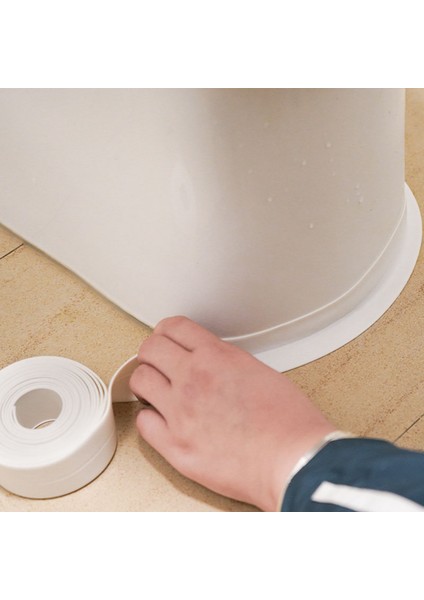 Gri Tarzı 100X3.8CM Banyo Için Pvc Su Geçirmez Duvar Sticker Kendinden Yapışkanlı Lavabo Soba Çatlak Şerit Mutfak Banyo Küveti Köşe Sızdırmazlık Bandı (Yurt Dışından)