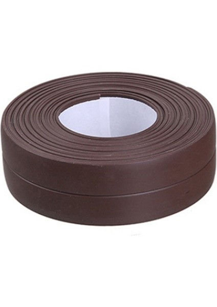 Kahverengi Tarzı 2.2CMX2M cm Banyo Mutfak Duş Su Geçirmez Kalıp Geçirmez Bant Lavabo Banyo Sızdırmazlık Şeridi Bant Kendinden Yapışkanlı Su Geçirmez Sıva Pvc (Yurt Dışından)