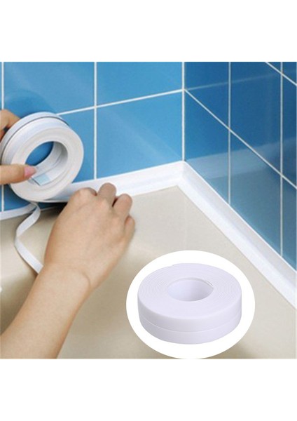 Pembe Tarzı 2.2cmx3.2m Banyo Mutfak Aksesuarları Duş Banyo Sızdırmazlık Şeridi Bant Kalafat Şerit Kendinden Yapışkanlı Su Geçirmez Duvar Etiket Lavabo Kenar Bandı (Yurt Dışından) fiyatları