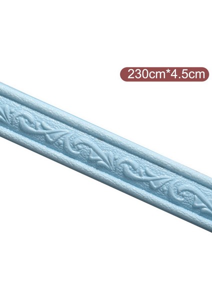 A7-Mavi Tarzı 77CM 3D Duvar Trim Hattı Süpürgelik Sınır Kendinden Yapışkanlı Su Geçirmez Süpürgelik Duvar Kağıdı Duvar Sticker Oturma Odası Ev Dekorasyonu Için (Yurt Dışından)