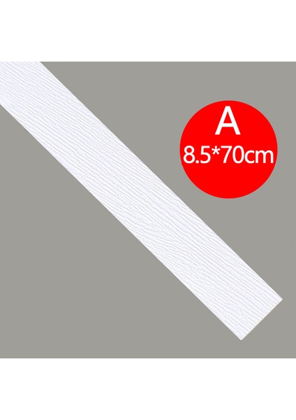 Bir Stil 1 Adet Duvar Çıkartmaları Pvc Kendinden Yapışkanlı 3D Ahşap Tahıl Yaratıcı Anti-Çarpışma Köpük Duvar Süpürgelik Zemin Köşe (Yurt Dışından)