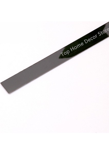 SIYAH-244CM Tarzı 1cm 5 M Paslanmaz Çelik Düz Dekor Hattı Altın Ayna Duvar Sticker Arka Plan Duvar Tavan Kenar Şeridi Oturma Odası Ev Dekorasyon (Yurt Dışından)