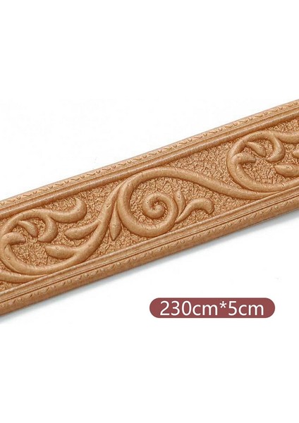 Bakır Tarzı 230CM 3D Duvar Trim Hattı Süpürgelik Sınır Kendinden Yapışkanlı Su Geçirmez Süpürgelik Duvar Kağıdı Duvar Sticker Oturma Odası Ev Dekorasyonu Için (Yurt Dışından)
