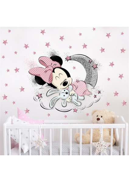 No.9 Stili 3D Karikatür Mickey Minnie Mouse Bebek Ev Çıkartmaları Çocuk Odası Için Duvar Çıkartmaları Prenses Odası Etiket (Yurt Dışından) modelleri