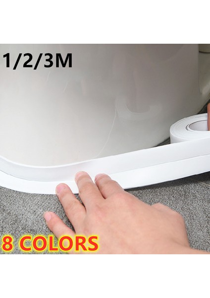 Kahverengi Tarzı 100X2.2CM Banyo Için Pvc Su Geçirmez Duvar Sticker Kendinden Yapışkanlı Lavabo Soba Çatlak Şerit Mutfak Banyo Küveti Köşe Sızdırmazlık Bandı (Yurt Dışından) modelleri