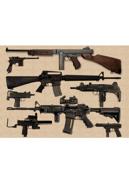 Mavi Stil 42X30CM Ar-15-Tipi Tüfek Patlatılmış Diyagramı Vintage Kraft Kağıt Poster Modern Saldırı Tüfeği Sökme Diyagramı Etiket Bar Sanat Dekoru (Yurt Dışından) indirimleri
